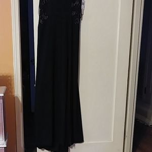 Black Cocktail Long Dress